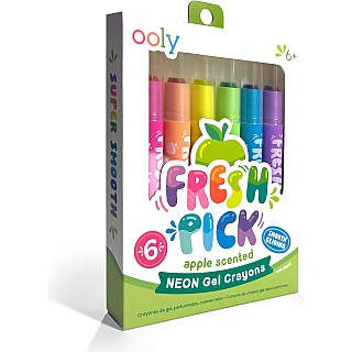 Fresh Pick Apple Scented Gel Crayons - Set of 6
