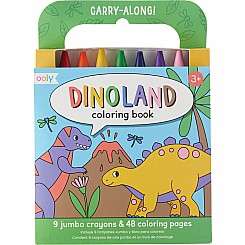 Carry Along Coloring Book Set - Dinoland