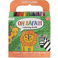 Carry Along Coloring Book Set - On Safari