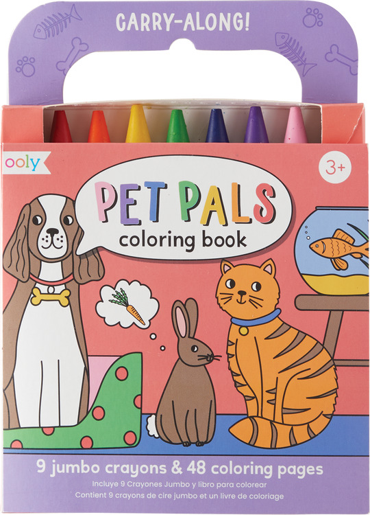 Carry Along Coloring Book Set - Pet Pals