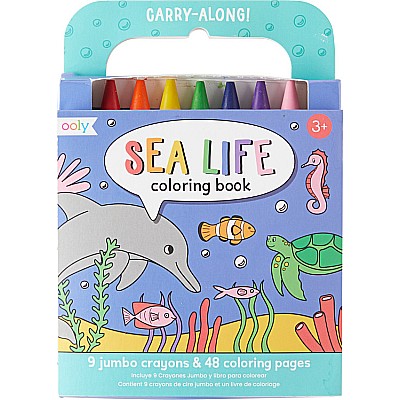 Carry Along Coloring Book Set - Sea Life