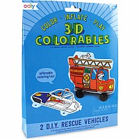 3d Colorables, Rescue Vehicles