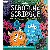 Monster Pals Scratch And Scribble Scratch Art Kit