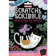 Cutie Cats Scratch And Scribble Mini Scratch Art Kit