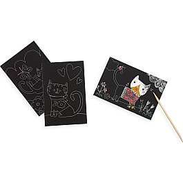 Cutie Cats Scratch And Scribble Mini Scratch Art Kit