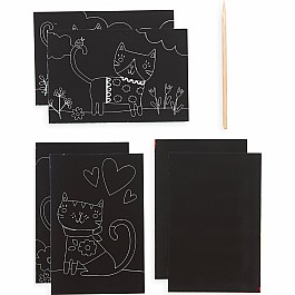 Cutie Cats Scratch And Scribble Mini Scratch Art Kit