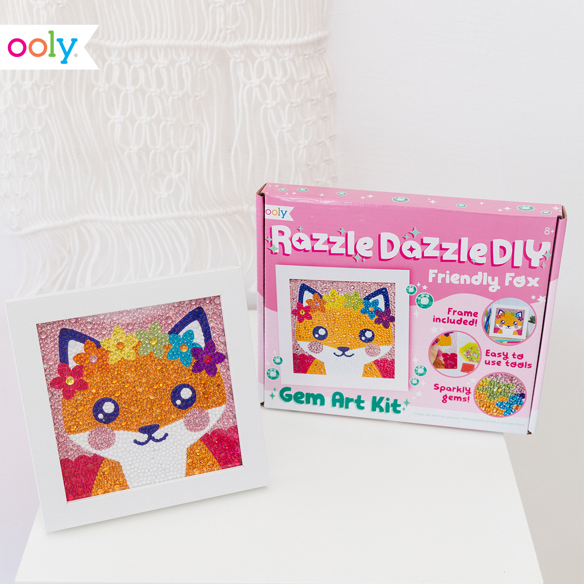 Razzle Dazzle Diy Gem Art Kit Friendly Fox - Imagination Toys
