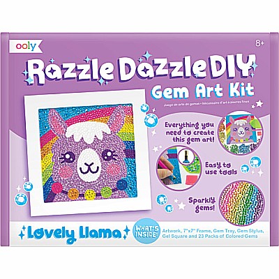 Razzle Dazzle Diy Gem Art Kit  Lovely Llama