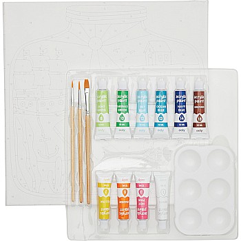 Colorific Canvas Paint By Number Kit - Tiny Treasures