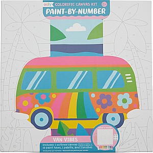 Colorific Canvas Paint By Number Kit - Van Vibes