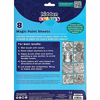 Hidden Colors Magic Paint Sheets (9 PC Set)- Magic Ocean
