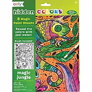 Hidden Colors Magic Paint Sheets (9 PC Set)- Magic Jungle