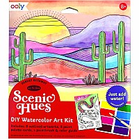 Scenic Hues D.I.Y. Watercolor Art Kit - Desert Getaway (17 PC Set)