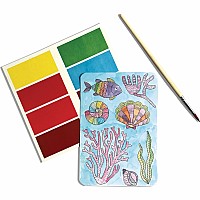 Scenic Hues D.I.Y. Watercolor Art Kit - Ocean Paradise (17 PC Set)