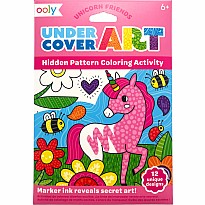 Undercover Art Hidden Pattern Coloring Activity Art Cards - Unicorn Friends