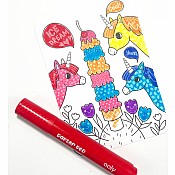 Undercover Art Hidden Pattern Coloring Activity Art Cards - Unicorn Friends