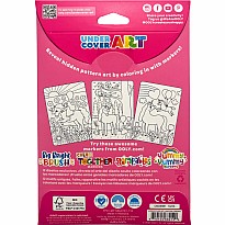 Undercover Art Hidden Pattern Coloring Activity Art Cards - Unicorn Friends