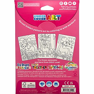 Undercover Art Hidden Pattern Coloring Activity Art Cards - Unicorn Friends