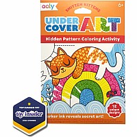 Undercover Art Hidden Pattern Coloring Activity Art Cards - Smitten Kittens