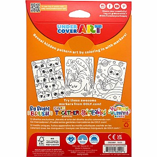 Undercover Art Hidden Pattern Coloring Activity Art Cards - Smitten Kittens