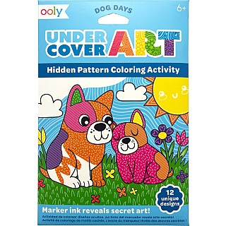 Undercover Art Hidden Pattern Coloring Activity Art Cards - Dog Days