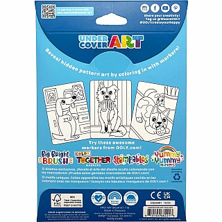 Undercover Art Hidden Pattern Coloring Activity Art Cards - Dog Days