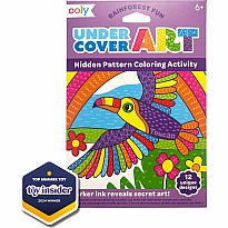 Undercover Art Hidden Pattern Coloring Activity Art Cards - Rainforest Fun