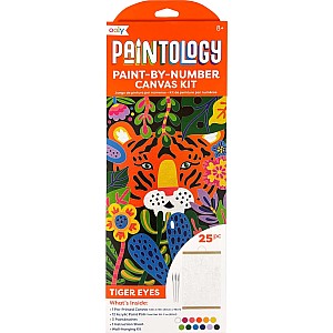 Paintology Paint-By-Number Canvas Kit - Tiger Eyes