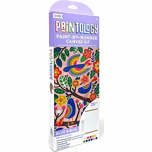 Paintology Paint-By-Number Canvas Kit - Blue Birds