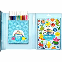Yummy Yummy Scented Coloring Kit - Markers Stickers Coloring Book