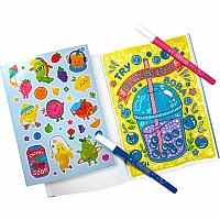 Yummy Yummy Scented Coloring Kit - Markers Stickers Coloring Book