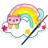 Playful Painters Easy Watercolor Painting Kit - Rainbow Cuties