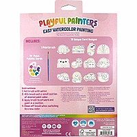 Playful Painters Easy Watercolor Painting Kit - Rainbow Cuties