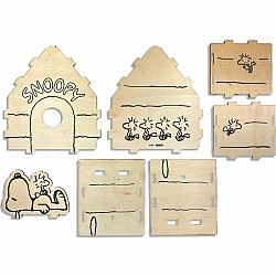 OOLY x Peanuts Color-in Wooden Birdhouse Kit