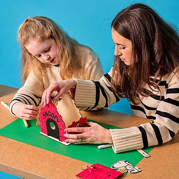 OOLY x Peanuts Color-in Wooden Birdhouse Kit