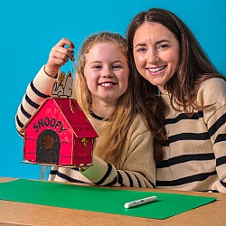 OOLY x Peanuts Color-in Wooden Birdhouse Kit