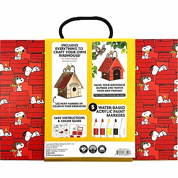 OOLY x Peanuts Color-in Wooden Birdhouse Kit