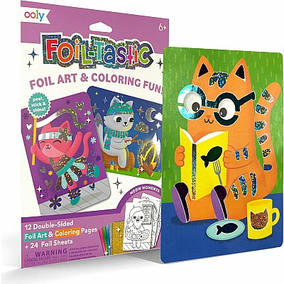Foil-tastic Foil Art & Coloring Set - Meow Moments
