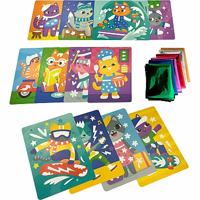 Foil-tastic Foil Art & Coloring Set - Meow Moments