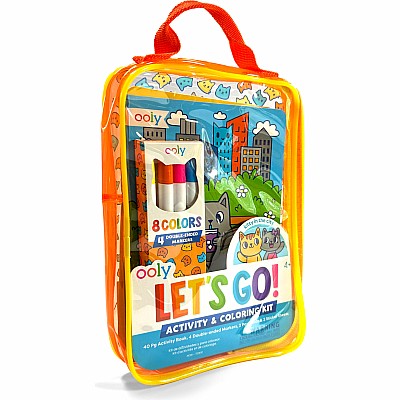 Let's Go! Activity & Coloring Kit - Kitty in the City