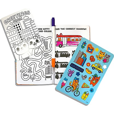 Let's Go! Activity & Coloring Kit - Kitty in the City