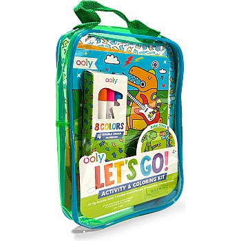 Let's Go! Activity and Coloring Kit, Robo Dinos
