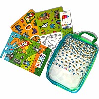 Let's Go! Activity & Coloring Kit - Robo Dinos