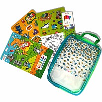 Let's Go! Activity & Coloring Kit - Robo Dinos