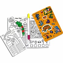 Let's Go! Activity & Coloring Kit - Robo Dinos
