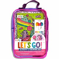 Let's Go! Activity & Coloring Kit - Unicorn Candy Town