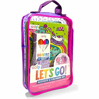 Let's Go! Activity & Coloring Kit - Unicorn Candy Town