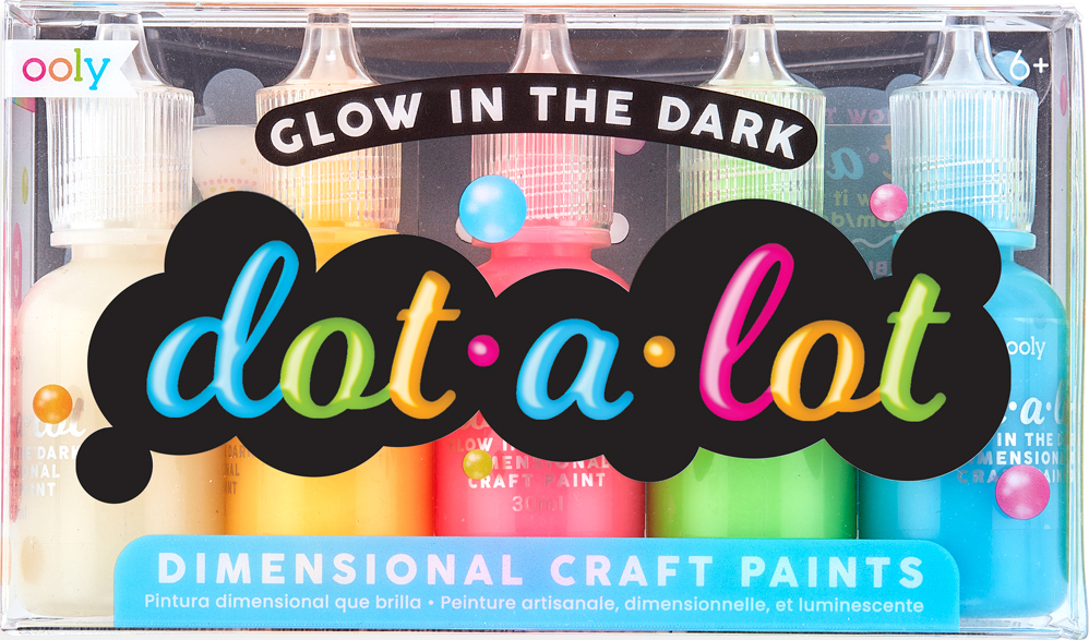 Dot-a-lot Dot Neon Brights Craft Paint Set Of 5 - Givens Books and Little  Dickens
