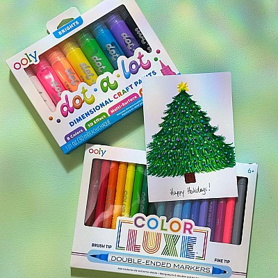 Dot-a-Lot 3D Dimensional Craft Paint - Brights - Set of 8