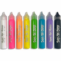 Dot-a-Lot 3D Dimensional Craft Paint - Brights - Set of 8